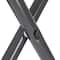 Household Essentials Gray Frame with Black Straps Luggage Rack